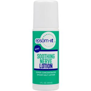 Epsom-It Soothing Nerve Lotion - Roll On Epsom Salt Magnesium Lotion, Topical Magnesium Cream with Capsaicin & Arnica for Tired Muscles and Sleep, 3oz (3 Fl Oz (Pack of 1))
