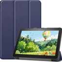 Case for 10inch Tablet 2023,Slim PU Shell Cover Case with Auto-Wake/Sleep. Not for TCL ipad 10inch Tablet. (Navy Blue)