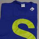 Chipmunk Halloween Carnival Group Costume Letter S Shirt Blu T-Shirt size L