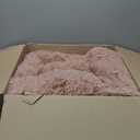 Best Friends by Sheri The Original Calming Donut Dog Bed for Medium Dogs up to 45 lbs, Shag Faux Fur, Dusty Rose, 30" x 30"