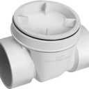 PVC Backwater Valve,4 inch Drain Backflow Preventer, Backflow Preventer Valve Prevents Sewage and Rainwater from Flowing Back