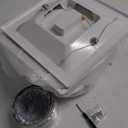 FEITON Bathroom Exhaust Fan with Light, Ceiling Mount, 110 CFM 1.0 Sones 4 Inch Duct, Quiet Square Bath Fan Light Combo, Shower Exhaust Fan with Light