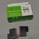 4 64XL Ink Cartridge Combo Pack Replacement for hp Ink 64 for hp 64xl Black Ink Cartridge for hp 64 Ink use with hp Envy Photo 7855 Ink cartridges 7200 7455 7858 7900 Printer (1BK+1C)