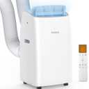 Gasbye Dual Hose Portable Air Conditioner, [2026 Upgraded] Full DC Inverter Compressor, Energy-Saving 13.0 CEER, Low Noise (45dB), Cools Room up to 550 Sq.Ft., Backlit Remote Control, 15,000BTU, White
