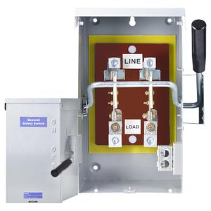 200 Amp Disconnect Switch Box, 120/240V 2 Pole Heavy Duty Safety Switch with Ground, Multi-Safety Protection Design, Non-Fusible, Galvanized Steel Enclosure, NEMA 3R Standards for Indoor and Outdoor