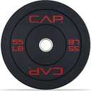 CAP Barbell Rubber Olympic Bumper Plate 55Lb | Multiple Options/Colors