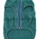 Urnat Small Dog Plush Fleece Coat, Soft Warm Cozy Winter Sweater Jacket Vest Clothes for Puppy Chihuahua Poodle Yorkie Pomeranian (Green, L)