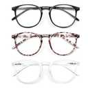 IBOANN Iconic Blue Light Glasses for Woman - Computer Glasses up to 99% Blue Light Blocking - Anti Eyestrain & UV Glare
Color: *A1 Light Black & Leopard & Transparent