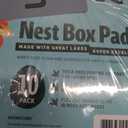 Nest Box Pads for Chicken Nesting Boxes - 13 x 13 Pads Made in USA from Sustainably Sourced Aspen Excelsior (10 Pack)