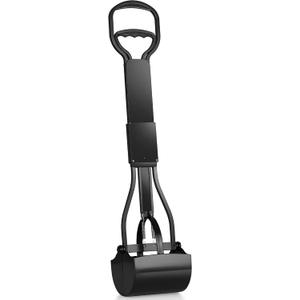 Mr. Peanut's 32" Tall Profile Pooper Scooper, Heavy Duty ABS Frame & Bin, Durable Double Spring Clamp, Lightweight Design, Simple One Step Assembly