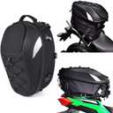 Motorcycle Tail Bag,Waterproof Seat Bag,Dual Use Backpack With Cargo Net
Expandable Helmet Bag with Rain Cover & Shoulder Strap, Multifunctional Storage Saddle Bag, Motorbike Luggage Tail Pack