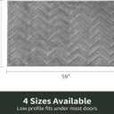 Stiio Bathroom Rugs, Bath Mats for Bathroom, Extra Soft and Water Absorbent, Non Slip Washable Muddy Mat for Floor, Tub and Shower, Front Door Entrance Inside Doormat, 34x59 Inches Grey (2'10" x 4'11" (Rectangular))