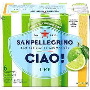 San Pellegrino Ciao Lime 6X Cans 24 Pack Expired 10/2027