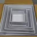 10 Pcs Acrylic Buffet Risers, Large Stackable Food Display Stand, Nesting Cube Box with Hollow Bottom, Food Risers for Buffet Table Dessert Jewelry Catering(10'' 9'' 8'' 7'' 6'' 5'' 5'' 4'' 4'' 3'')