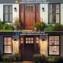 Dusk to Dawn Outdoor Lights with GFCI Outlet Sensor Outside Exterior Porch Wall Light Fixture, Anti-rust Wall Mount Lantern,Waterproof Wall Sconce,Outside Lights for House Front Door,Bulb not Included