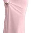 SOLY HUX Women's Long Sleeve Off The Shoulder Bodycon Dress Elegant Maxi Dress Cocktail Prom Dresses (Pure Pink) XXL