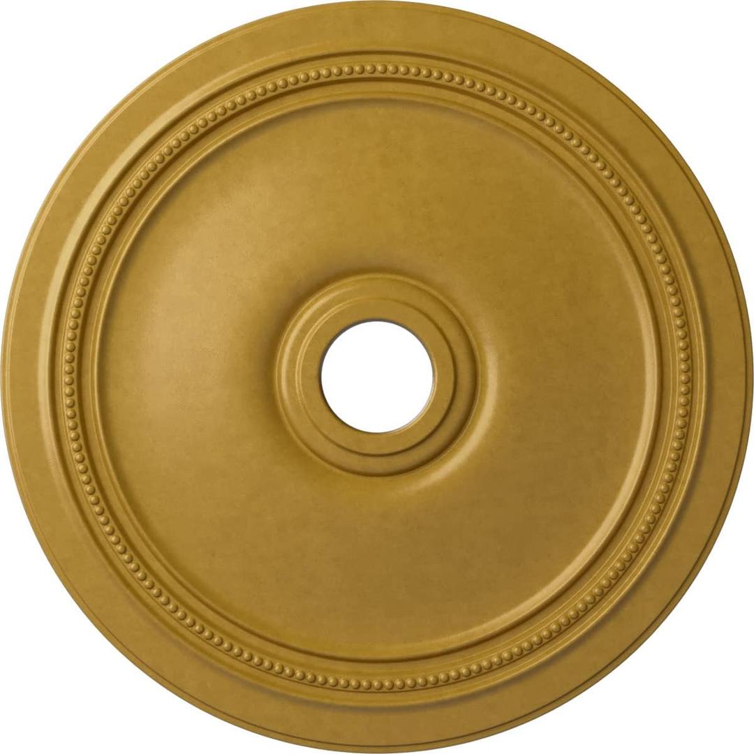 Ekena Millwork CM24DIPGS Diane Ceiling Medallion, 24"OD x 3 5/ 8"ID x 1 1/ 4"P (Fits Canopies up to 6 1/ 4"), Hand-Painted Pharaohs Gold