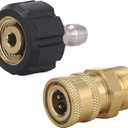 M MINGLE Pressure Washer Adapter Set, Quick Connect Gun to Wand, M22 14mm to 1/4 Inch