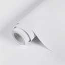 Peel and Stick Wallpaper - White Contact Paper Self Adhesive | Waterproof Wall Paper for Kitchen Cabinet Countertop - Removable Vinyl Wrap for Desk Furniture Cover