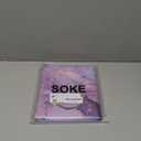 Soke for iPad (A16) 11th/10th Generation Case with Keyboard(2025/2022)-7 Color Backlight Wireless Detachable Folio Keyboard Cover with Built-in Pencil Holder for iPad 11/10.9 inch, Violet Marble