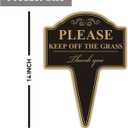 Keep Off the Grass Sign, Yuntarda 2-Pack 10x14 Stay Off Grass for Yard with Stake Double Sided No Poop Dog Sign for Lawn Easy Install for Outdoor Use