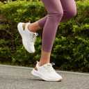 OrthoComfoot Women's Arch Support Orthopedic Walking Sneakers (Beige)