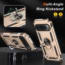 LUMARKE for Google Pixel 9 Case/Google Pixel 9 Pro Case with Screen Protector,Pass 16ft. Drop Tested Military Grade Protective Phone Cover with Magnetic Ring Kickstand and Car Mount Holder,Yellow