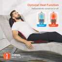 COMFIER Back Massager with Heat, App Control Vibration Massage Seat Cushion, 10 Motors & 3 Heat Levels Chair Massager Pad, Home Office Use
