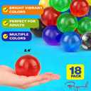 Stress Balls for Adults - 18 Pack | Fidget Toys | XL Stress Ball, Office Supplies, Squishy Fidget Toys | Anxiety Relief Calming Tool | Squishy Balls for Autism & ADHD, Assorted