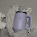 Hydro Flask Travel Tumbler with Handle, Lid and Straw - Insulated Stainless Steel in 32 Oz Surf Blue