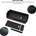 Center Console Organizer Tray Space Saving Armrest Storage Box ABS Rubber Replacement for 3008 5008 2016 to 2023