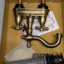 Kingston Brass KB1603AX 4 in. Centerset Bathroom Faucet, Antique Brass,4-Inch Center