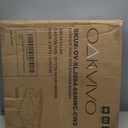 oakvivo Fully Assembled Luggage Racks Pack of 2 with 4 Storage Boxes, Bamboo 26.77" Folding Luggage Stand for Guest Room, 5 Nylon Straps, Suitcase Stand with Storage Shelf for Bedroom Hotel, Natural