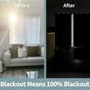 BGment Thermal Insulated 100% Blackout Curtains for Bedroom with Black Liner, Double Layer Full Room Darkening Noise Reducing Grommet Curtain (38 x 63 Inch, Black, 2 Panels)