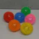 VITEVER 3.5 Squeaky Dog Toy Balls (6 Colors) Puppy Chew Toys for Teething, BPA Free Non-Toxic, Spikey Dog Balls for Medium, Large & Small Dogs, Durable Toys for Aggressive Chewers