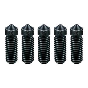 0.4mm Kobra 3 Hardened Steel Nozzle kit, 5PCS High Temperature Pointed Wear Resistant Nozzle Kits for Anycubic Kobra 3 Kobra 3 Combo 3D Printers