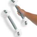 Grab Bars for Bathtubs and Showers, 2 Pack 15 Inch Handles, Strong Suction Grab Bar, Anti-Slip for Seniors, Bathroom Handicap Grab Bars with Indicators