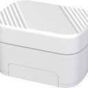 3-in-1 Wireless Mobile Selfie Cell Phone Remote Ring, Video Scroll, Shutter and Holder, with Charging Compartment, 10 Metre Remote Control, Compatible with iPhone, iPad, Android (White)