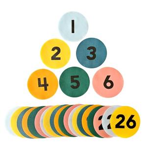 Carpet Floor Dots for Classroom Rug, Carpet Dots with Numbers 1-26, 4 Inch Rug Circle Spot Markers for Classroom Teachers Preschool Kindergarten(26pcs)