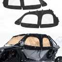ZIDIYORUO Soft Upper Doors for Polaris RZR XP 4 1000 (2014-2023, 4-Seat) | Waterproof Cab Enclosure Side Window Kit Zipper & Ventilation Design | Protection & Thermal Insulation| No-Drill Installation