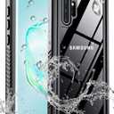 MOZOTER for Samsung Galaxy Note 10 Plus Case Waterproof,[IPX8 Underwater Case][Full Body Shockproof & Military Dropproof] Built-in Screen Protector for Samsung Note 10+ Plus 6.8 inch-Black
