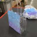 Henoyso 24 Pcs Snowflake Clear Gift Bags Princess Winter Party Favors Bag Valentines Plastic PVC Goodie Candy Treat Tote with Handle Gift Wrapping Supplies, 7.8 x 3.1 in (Snow)