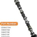5184377AG Left Side Exhaust Camshaft Compatible with Jeep for Dodge for Chrysler & for Ram 3.6L V6 Models 05184377AH 5184377AE 5184377AF 5184377AD