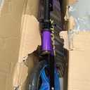 Kick Scooter for Ages 6+, Kids, Teens & Adults. Foldable Lightweight Scooter with 8 Inch Big Wheels, Cup Holder, Carry Strap, Max Load 240 LBS, 3 Adjustable Levels, Gift for Childs, Purple