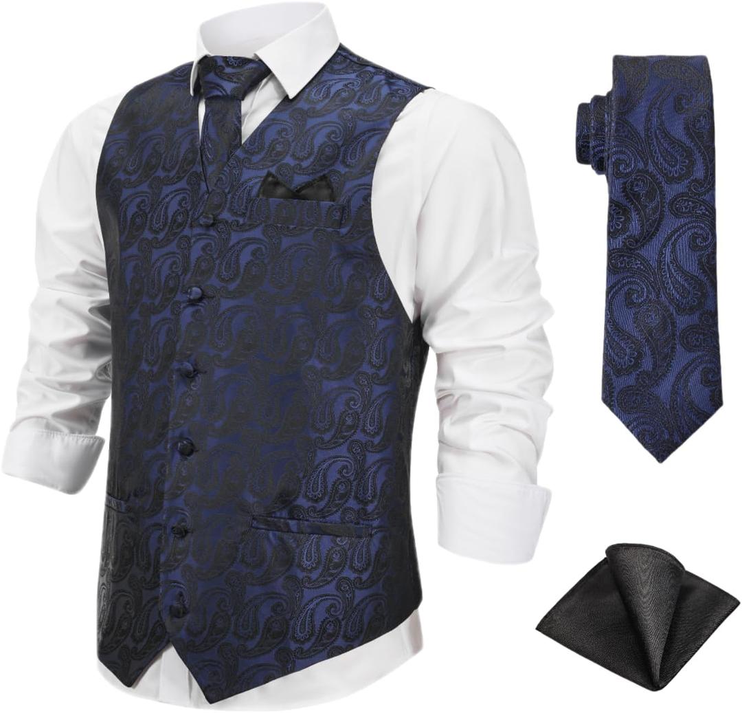 St Patricks Day Denim Vest for Men St Patricks Day Vest Casual Print Sleeveless Jean Jacket Shirt Biker Vest (Blue, XL)