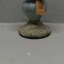 Creative Co-Op Large Distressed Blue Terracotta Pillar Candle Holder (5.5" W x 6.5" H)