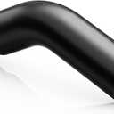 A-KARCK Elbow Exhaust Tip 4.0" Inlet, Chrome Tailpipe Tip with 4.0" Inlet 5.0" Outlet 23" Overall Length, Chrome Turn Down Exhaust Tip for Pickups, Trucks and Cars, Black