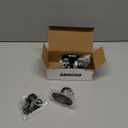 ANDGOO 6 Pack No Drill Curtain Rod Brackets, Renter Friendly Self Adhesive Curtain Rod Holders, Heavy Duty No Drilling Curtain Rod Hooks for Apartment Bedroom Bathroom Dorm Classroom Kitchen (Black)