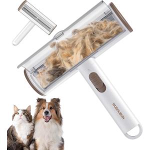 2 x Pet Hair Remover Reusable and Washable Pet Hair Car Lint Roller Remover,Cat and Dog Hair Remover for Couch, Carpet,Clothing,Furniture,Bedding,One-Click Magic Pet Hair Removal Tool