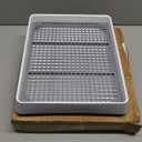 PODOO Rabbit Litter Box – Training Potty Tray for Guinea Pig & Small Pets · Spacious Grid Pan with Low Entrance, Easy-Clean & Odor-Resistant—Helps Keep a Clean Cage and Reduce Mess